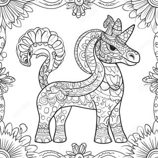 Omalovanka Zivych Vzoru Alebrijes 111168-47595