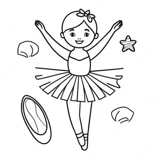 Baletka S Trpytivymi Baletnimi Botami Omalovanka 11169 921