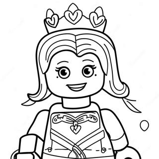 Lego Princezna Omalovánky