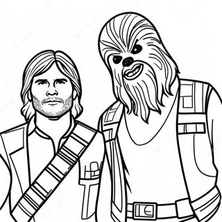 Omalovanka Chewbaccy S Hanem Solem 112370-48528