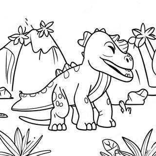 Vzrušující Omalovánka Camp Cretaceous Omalovánky