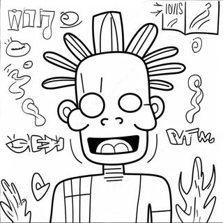 Omalovanka Graffiti Umeni Basquiat 113683-49674