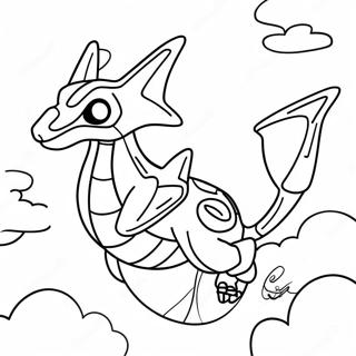 Omalovanka Mega Rayquaza Letajiciho Na Obloze 113938 49863