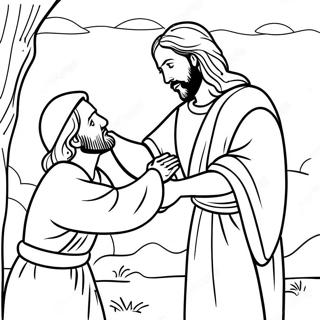 Omalovanka Jezis Se Dotyka Malomyslneho 114221-50085