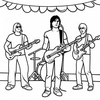 Omalovanka Rockove Kapely Na Podiu 114815 50552