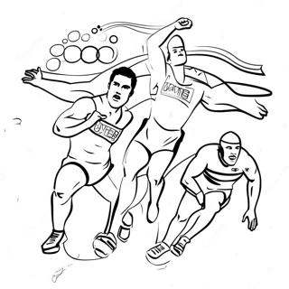 Omalovanka Olympijskych Sportovcu V Akci 115407-51001