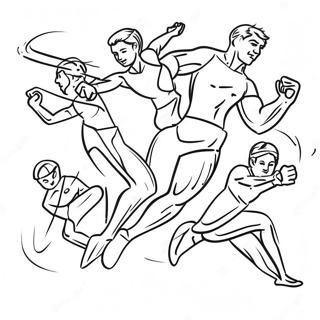 Omalovanka Olympijskych Sportovcu V Akci 115407-51003