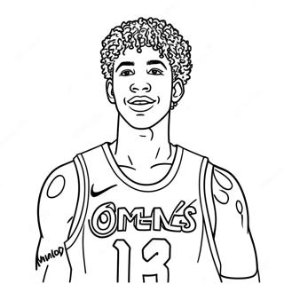 Lamelo Ball Omalovánky