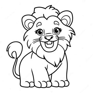 Omalovanka Hunateho Lvicka Ktere Hrmi 116054 51515