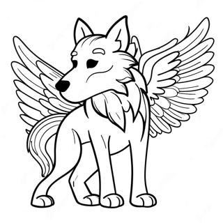 Omalovanka Vlk S Kridly 116283-51678