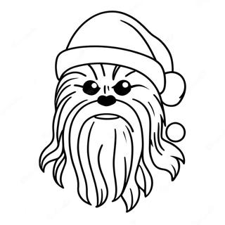 Omalovanka Chewbacca V Santa Klobouku 116927-52346