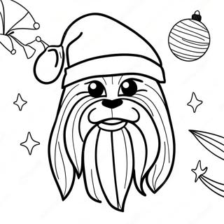 Omalovanka Chewbacca V Santa Klobouku 116927-52347