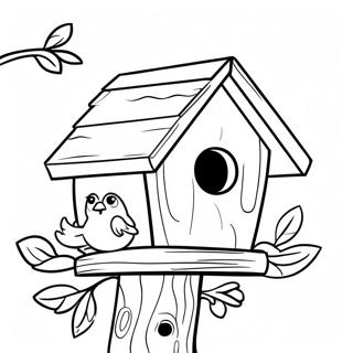 Roztomily Ptaci Domek Na Strome Omalovanka 117083 52472