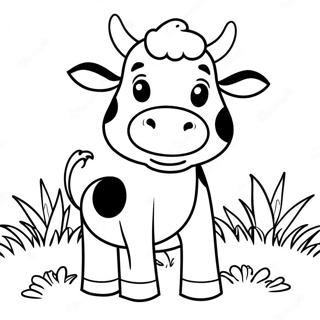 Kreslena Krava Ktera Ji Travu Omalovanka 11714-1751