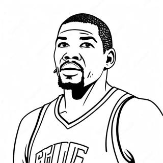 Omalovanka Kevin Durant Pri Strelbe 118039 53204