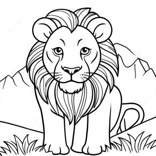 Divoky A Nebezpecny Lev Omalovanka 118245-53362