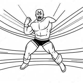 Wwe Zapasnik Skacici Na Protivnika Omalovanka 118626-53765