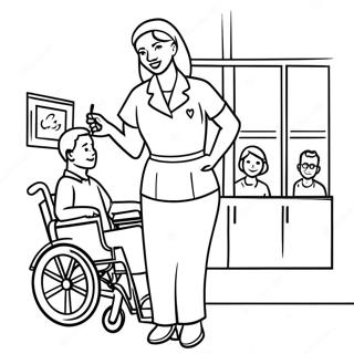 Superhrdinska Zdravotni Sestra Pomahajici Pacientum Omalovanka 118962-54031