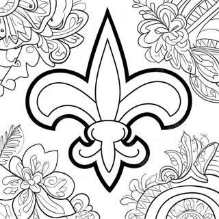 Omalovanka Loga New Orleans Saints 119012-54065