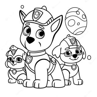 Omalovanka Paw Patrol Na Velikonoce 119112 54144