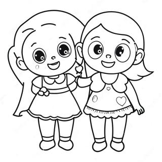 Nejlepsi Pratele Se Bavi Omalovanka 119424-54392