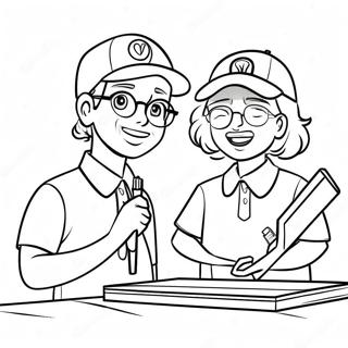 Veseli Dobrovolnici V Praci Omalovanka 119450 54414