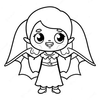 Omalovanka Roztomile Divky Upira S Netopyrem 119758-54652