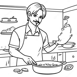 Sanji Priprava Lahodnych Pokrmu Omalovanka 119809-54691