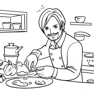 Sanji Priprava Lahodnych Pokrmu Omalovanka 119809-54692