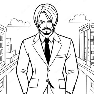 Sanji Ve Svem Klasickem Obleku Omalovanka 119810-54693
