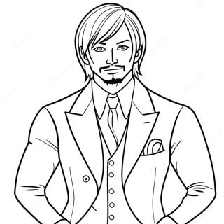 Sanji Ve Svem Klasickem Obleku Omalovanka 119810-54694