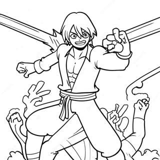 Sanji Bojujici S Neprateli Omalovanka 119812-54703