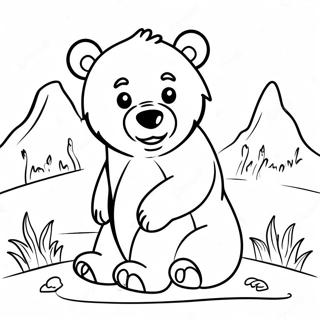 Omalovanka Roztomileho Medvidete Grizzly 119991-54829