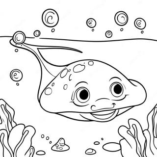 Roztomily Rejnok Plavajici Omalovanka 120733-55409