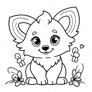 Roztomily Vlk S Motylimi Kridly Omalovanka 120941-55770