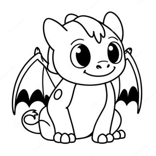 Omalovanka Roztomileho Nocniho Draka Sediciho 121324-56045