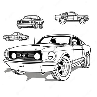 Omalovanka Ford Mustang Zavodni 121607-56261
