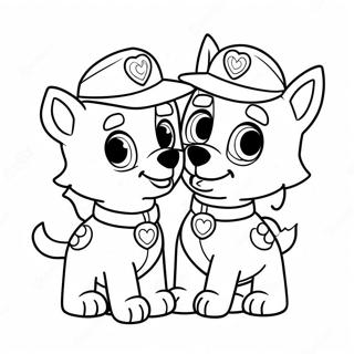 Omalovanka Roztomilych Stenat Paw Patrol Zamilovanych 122041-56601