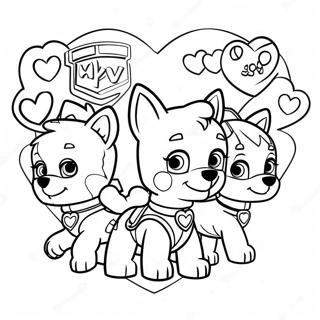 Roztomily Tym Paw Patrol Srdicek Omalovanka 122042-56605