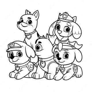 Roztomily Tym Paw Patrol Srdicek Omalovanka 122042-56607
