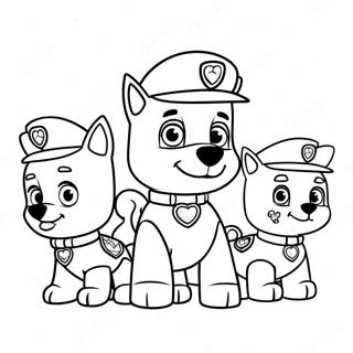Roztomily Tym Paw Patrol Srdicek Omalovanka 122042-56608