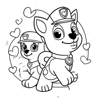 Hrave Paw Patrol Valentinske Dobrodruzstvi Omalovanka 122043-56612