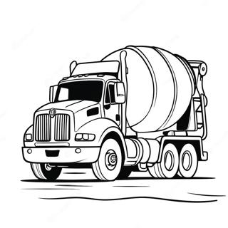 Omalovanka Velkeho Cementoveho Vozu Na Stavenisti 123249 57595