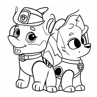 Paw Patrol Díkůvzdání Omalovánka Omalovánky