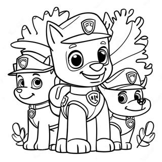 Paw Patrol Díkůvzdání Omalovánka Omalovánky
