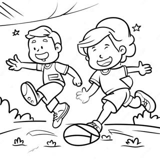 Aktivni Deti Hrajici Sporty Omalovanka 123843-58060