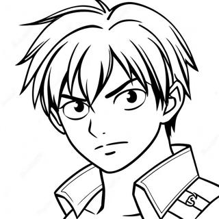 Omalovanka Eren Yeager Pripraveny Na Bitvu 124150 58393