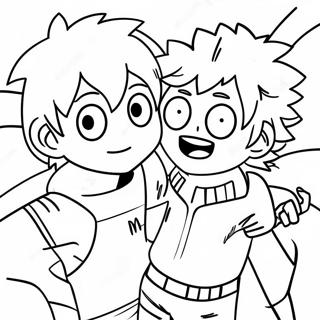 Omalovanka Todorokiho A Deku 124254-58473