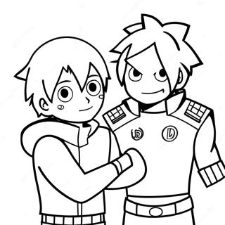 Omalovanka Todorokiho A Deku 124254-58474