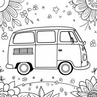 Groovy Hippie Van Omalovanka 124536-58685